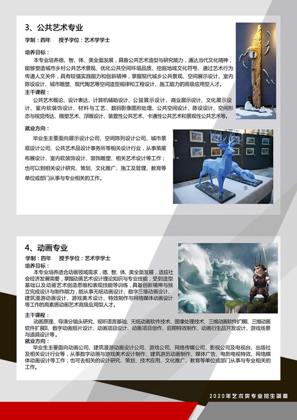 2020年吉林建筑科技學(xué)院藝術(shù)類專業(yè)招生計劃